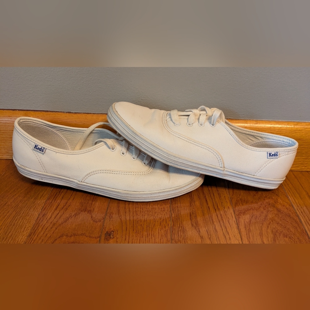 Keds Classic White Low-Top Lace-Up Sneakers